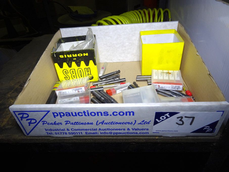 Qty various carbon end mills