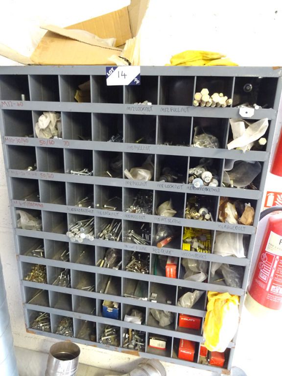 Qty various nuts, bolts, screws, raw plugs, washer...