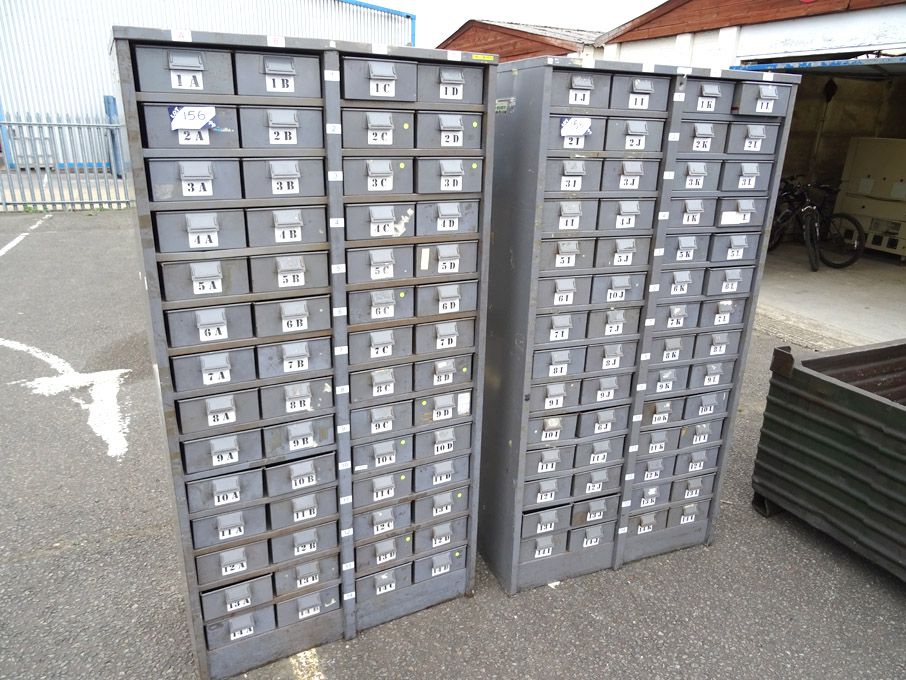 2x 52 compartment storage racks - Lot located at:...