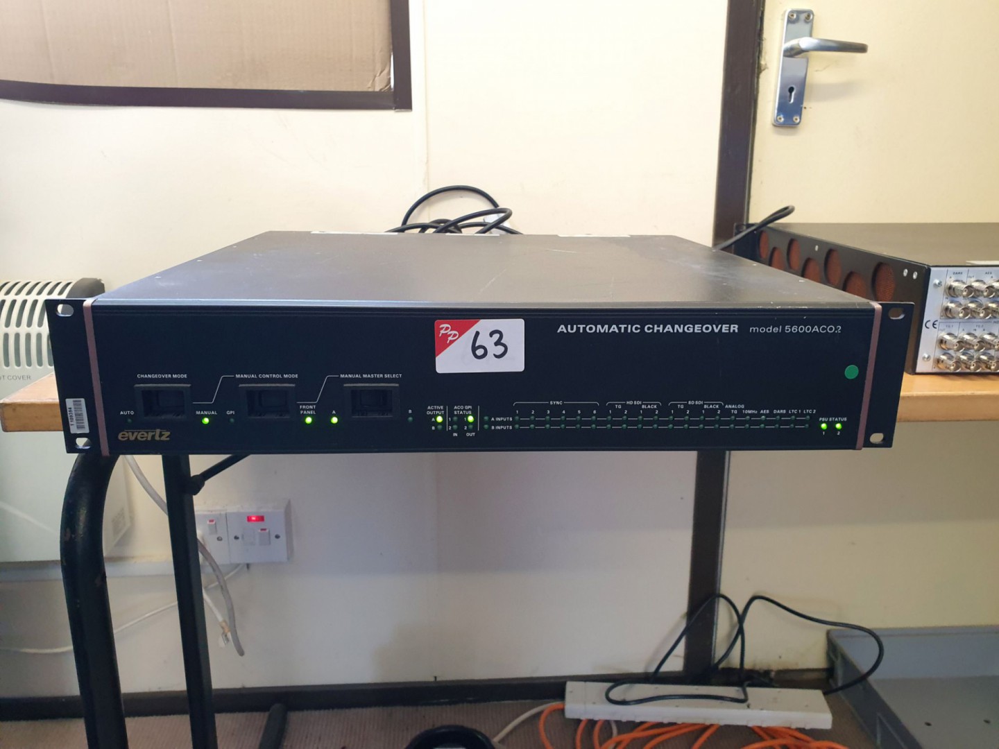 Evertz 5600 AC02 automatic changeover