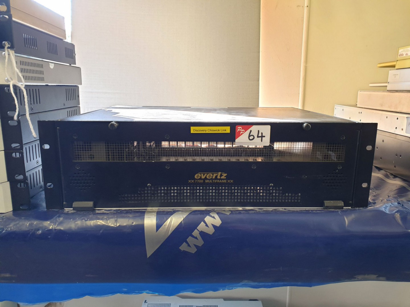 Evertz 7700 multi frame with 7800FC, 7721DE4 input...