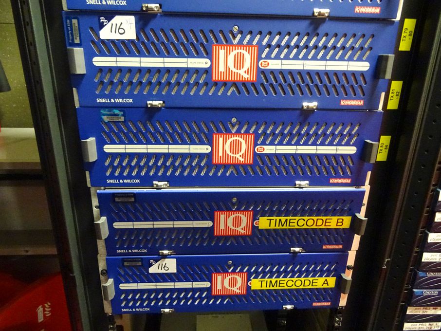 4x Snell & Wilcox IQ modular chassis with Qty IQRC...