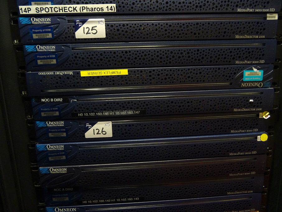 2x Omneon MediaDirector 2102, Omneon MediaPort 520...