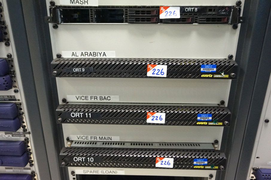 4x Evertz Overture Live rack type servers