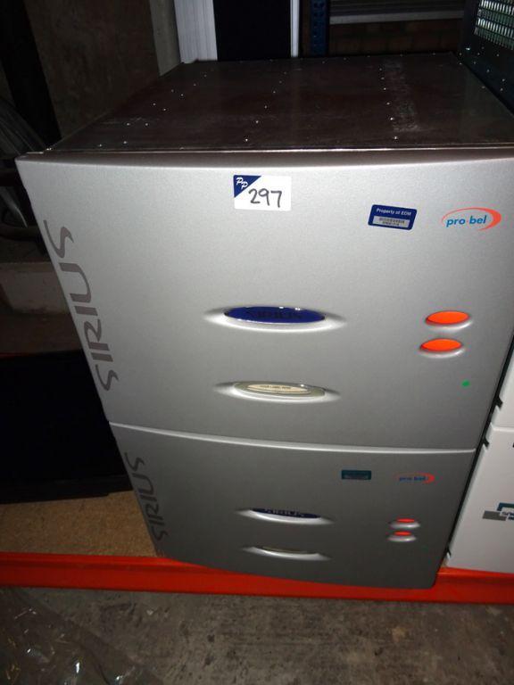 2x Probel Sirius chassis with plug in cards inc: 3...