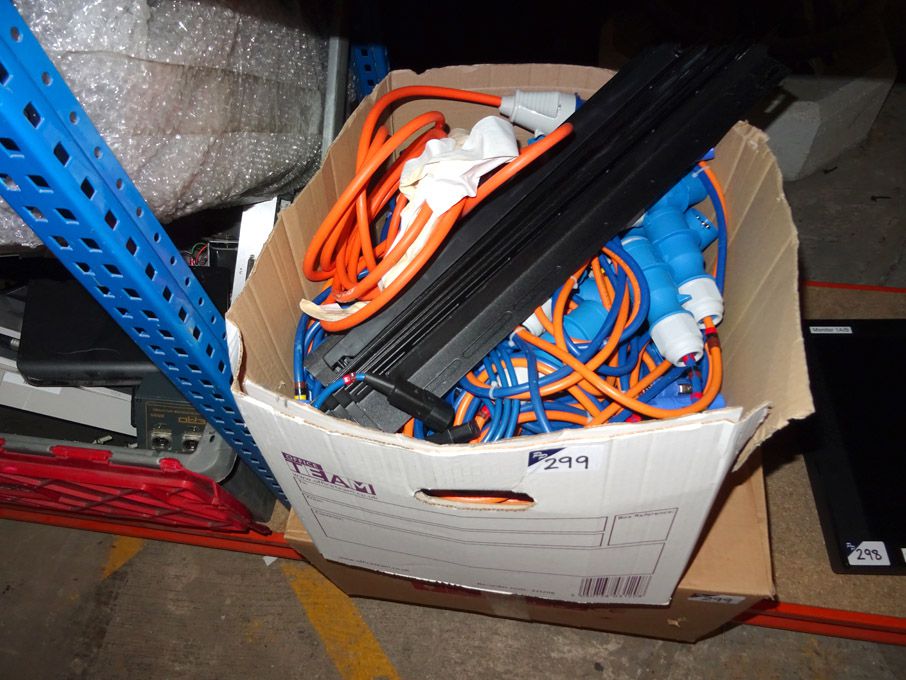 Large Qty various cables in 2 boxes