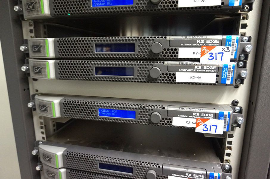 3x Grass Valley K2 edge integrated play out server...
