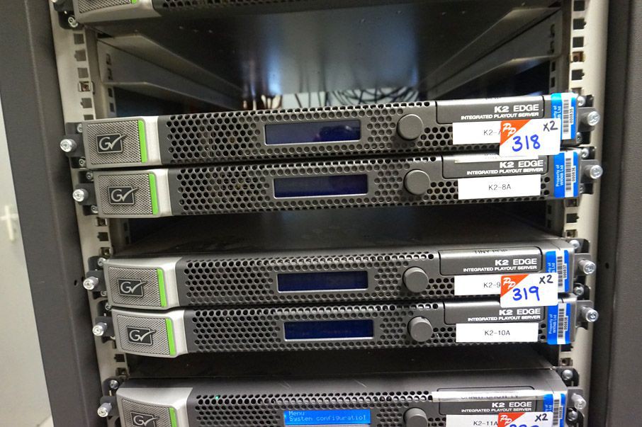 2x Grass Valley K2 edge integrated play out server...