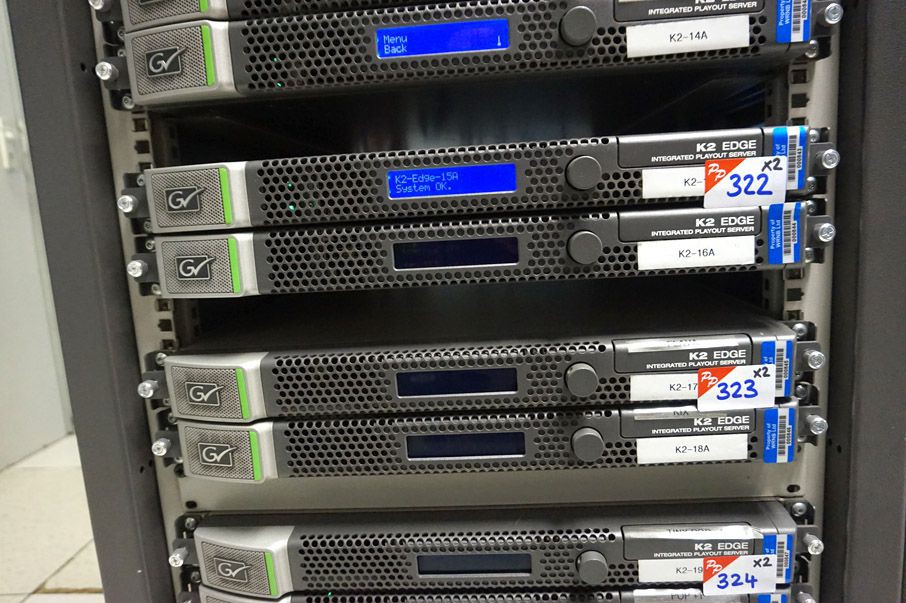 2x Grass Valley K2 edge integrated play out server...