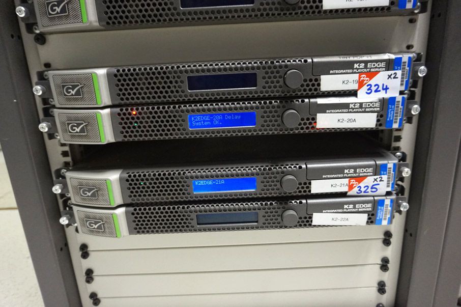 2x Grass Valley K2 edge integrated play out server...