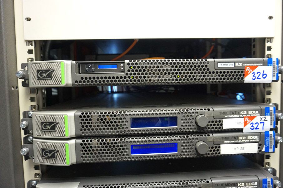 2x Grass Valley K2 edge integrated play out server...