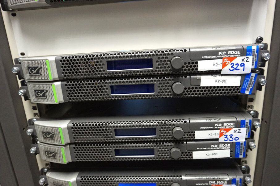 2x Grass Valley K2 edge integrated play out server...
