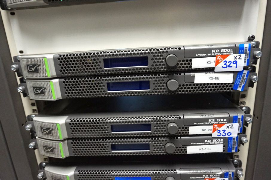 2x Grass Valley K2 edge integrated play out server...