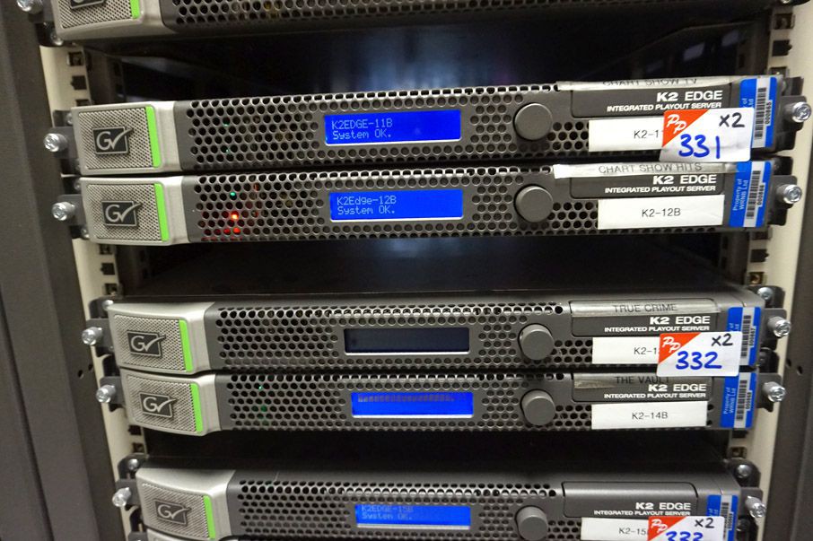 2x Grass Valley K2 edge integrated play out server...