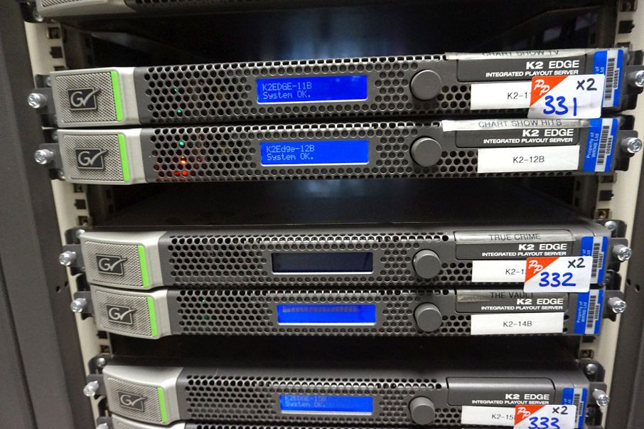 2x Grass Valley K2 edge integrated play out server...