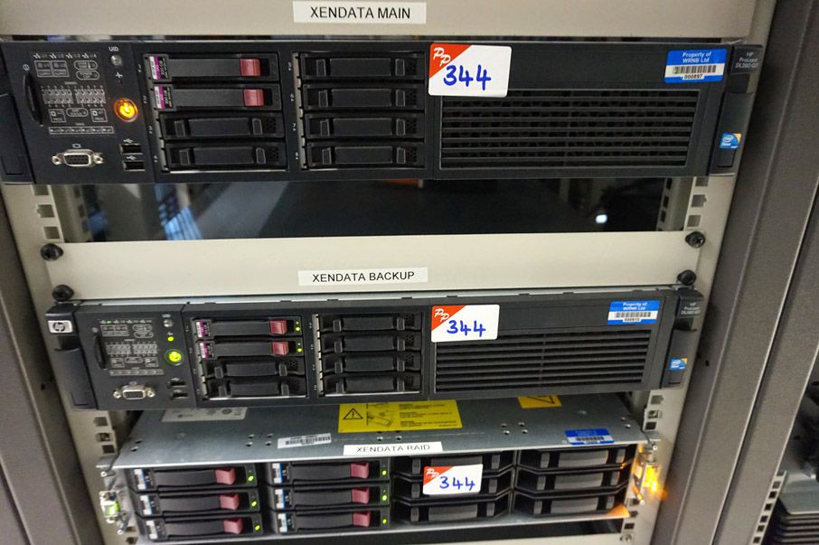 2x HP Proliant DL380 G7 servers, HP FCLSE-0801 ser...