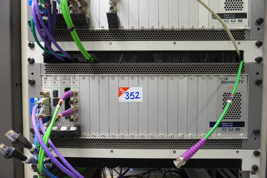 Appear TV XC5000 chassis with various plug in card...