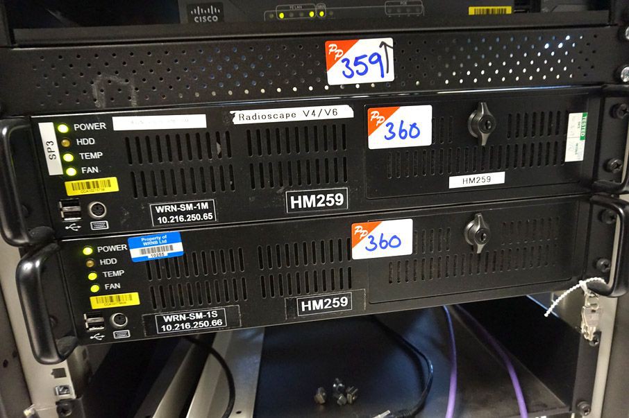 2x ECA ACP-2000 2U 6-slot rack type chassis, front...