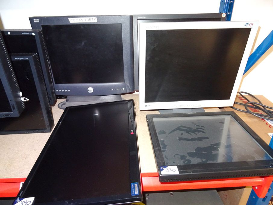 5x Various monitors inc LG, Dell, Sharpe etc