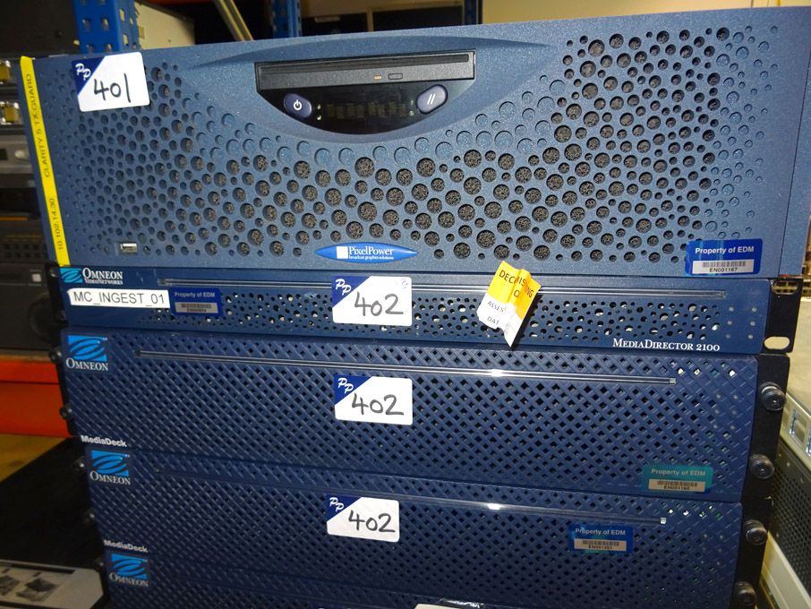 2x Omneon MediaDeck, Omneon MediaDirector 2100