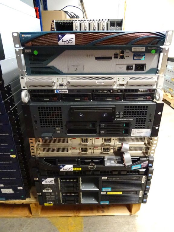 Qty various Dell, Cisco, HP etc 380 servers, stora...