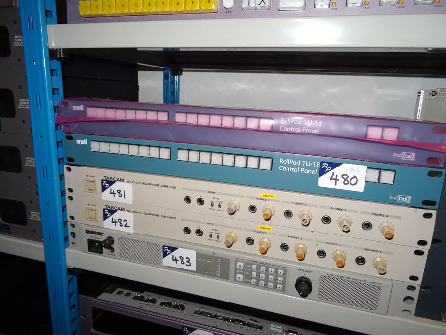 2x Snell Roll Pod 1u-18 control panel