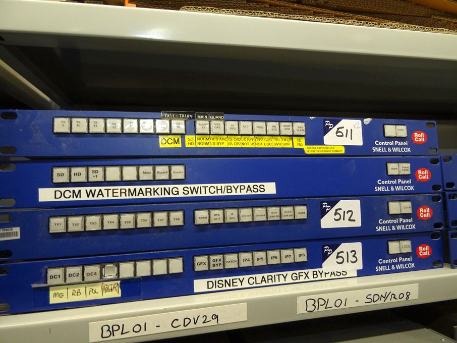 2x Snell & Wilcox Roll Call control panel
