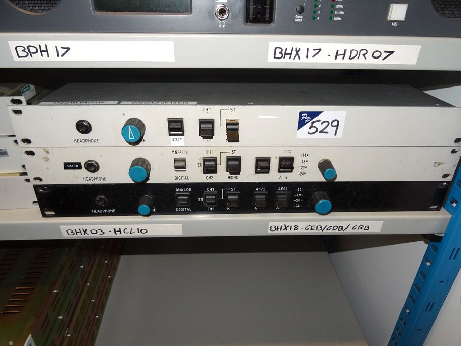 3x various rack type headphone / control switches