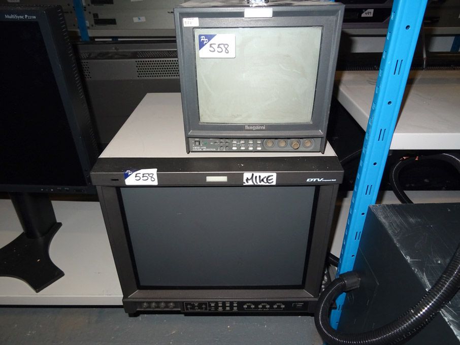 Ikegami TM10-17R monitor, JVC DT-V1710CG studio mo...