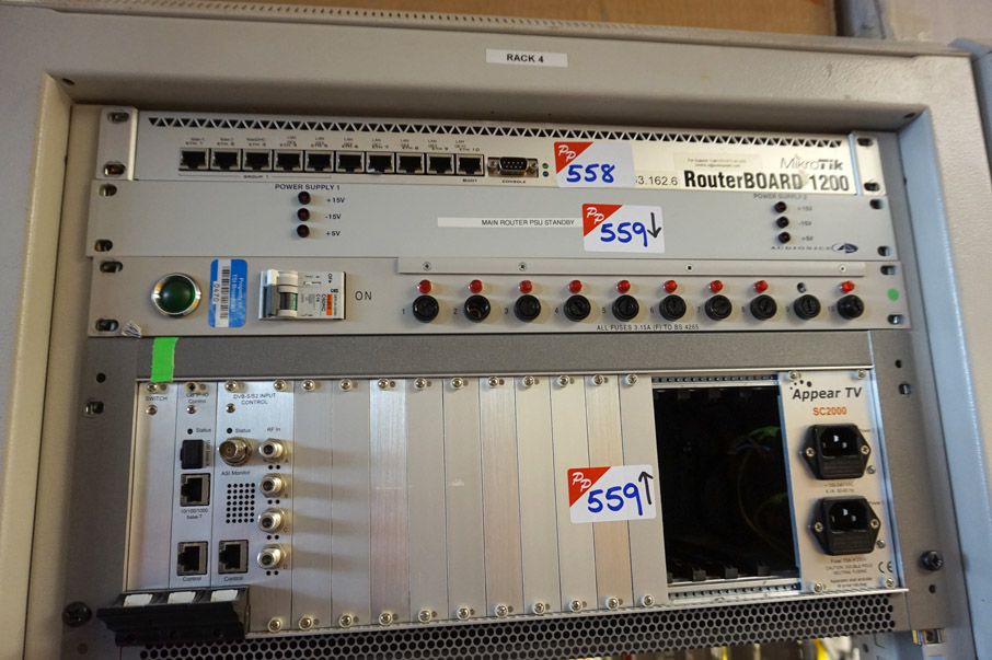 Appear TVSC2000 chassis with plug in cards, Audion...
