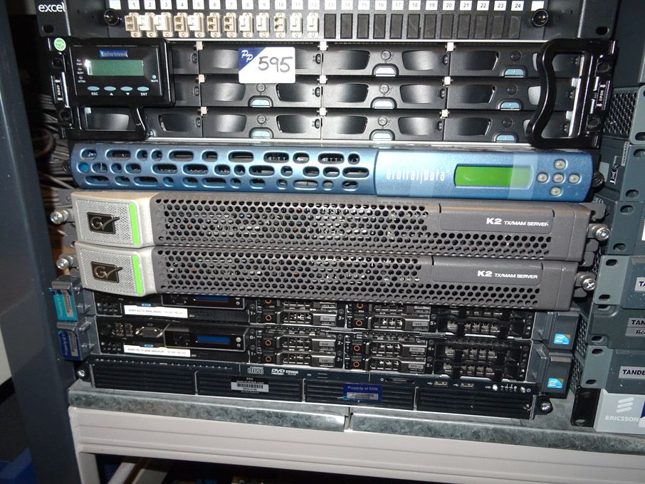 2x Grass Valley K2 TX/MAM servers, HP etc servers
