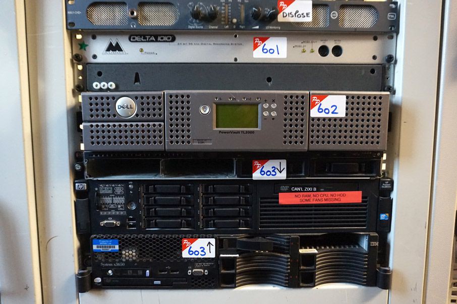 HP, Dell rack type servers