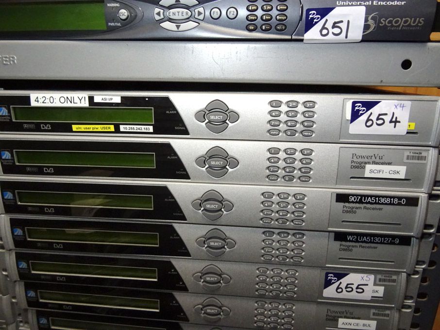 4x Scientific Atlanta D9850 Power Vu program recei...