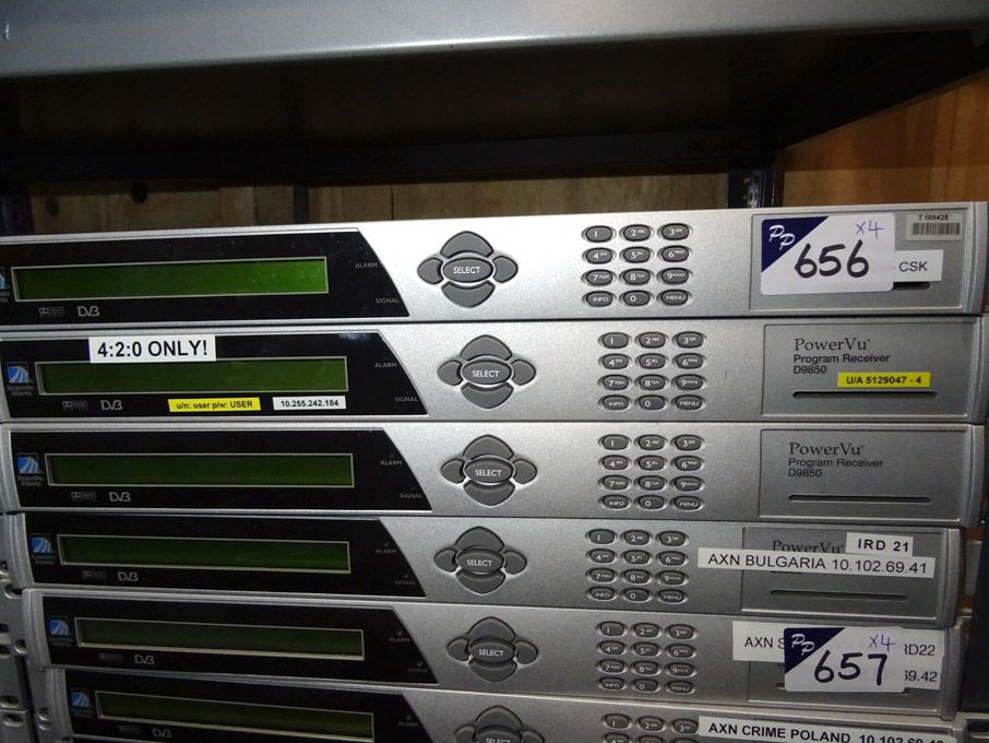 4x Scientific Atlanta D9850 Power Vu program recei...