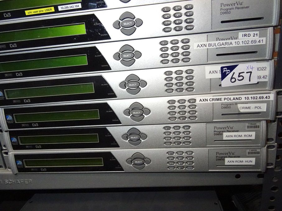 4x Scientific Atlanta D9850 Power Vu program recei...