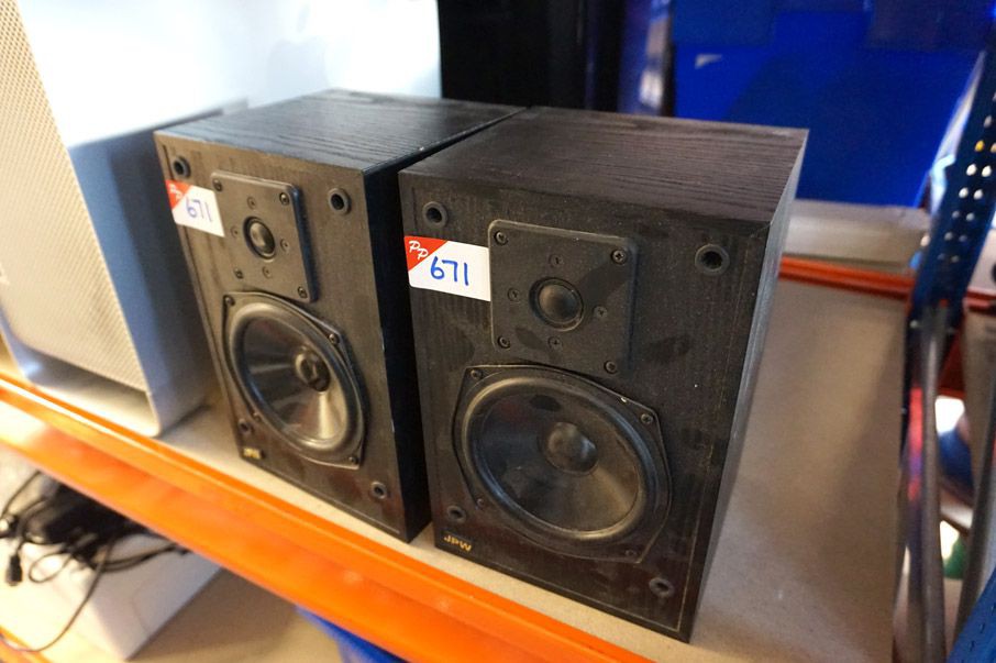 Pair JPW gold monitor 2 way loud speakers, 6ohms,...