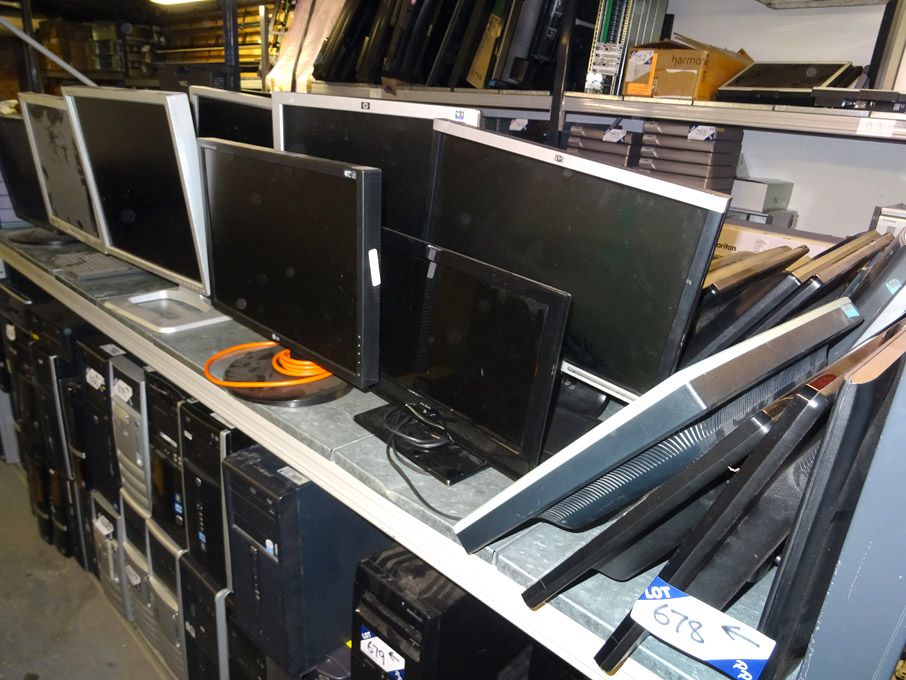 14x various, HP, LG, Samsung LCD monitors (various...
