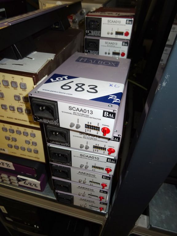 6x Balbox SCAA013 SDI to CVBS and 16 channel analo...