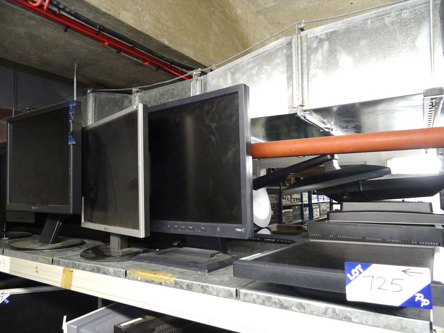 7x NEC, Sony, LG etc LCD monitors (various conditi...