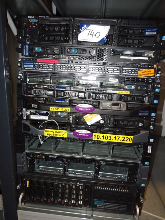 Qty various servers, data stores inc Dell, HP, Sup...