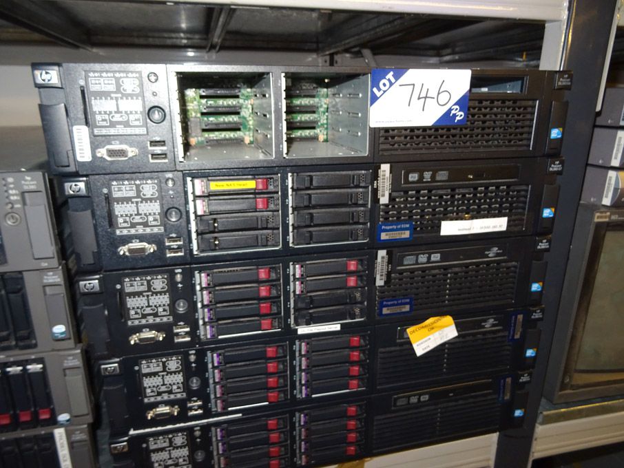 3x HP ProLiant DL380 G6, HP ProLiant DL380 G7 serv...