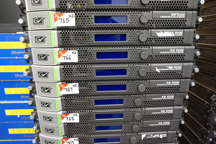 2x Grass Valley K2 Edge integrated playout server