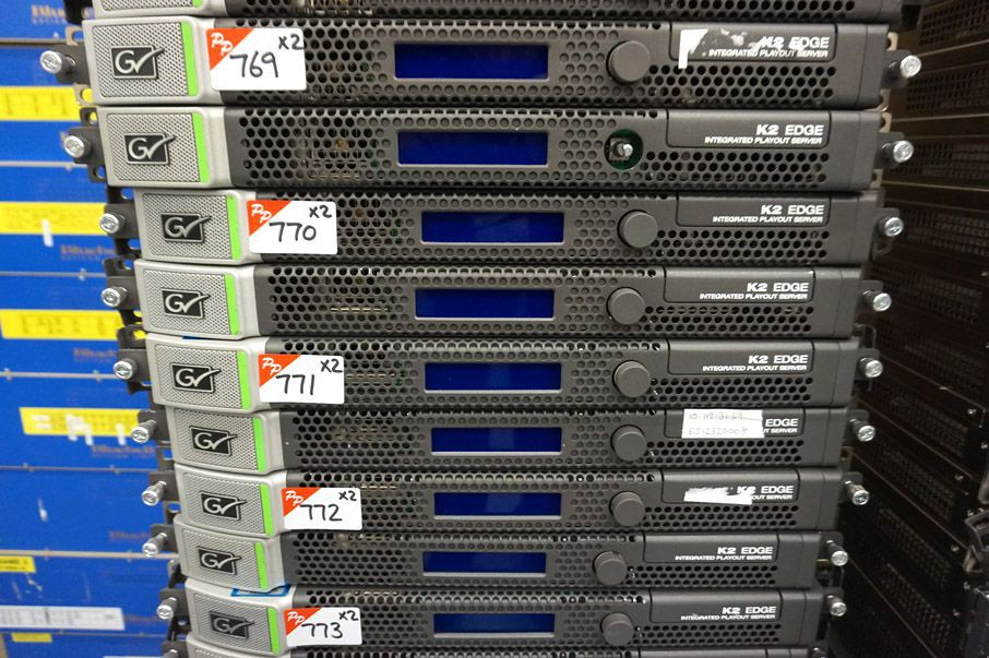 2x Grass Valley K2 Edge integrated playout server