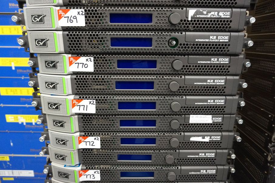 2x Grass Valley K2 Edge integrated playout server