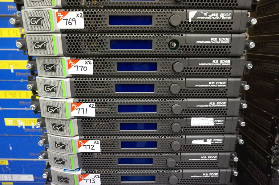2x Grass Valley K2 Edge integrated playout server
