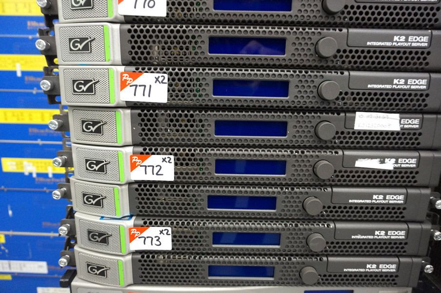 2x Grass Valley K2 Edge integrated playout server