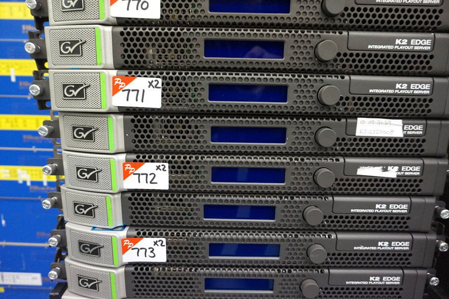 2x Grass Valley K2 Edge integrated playout server