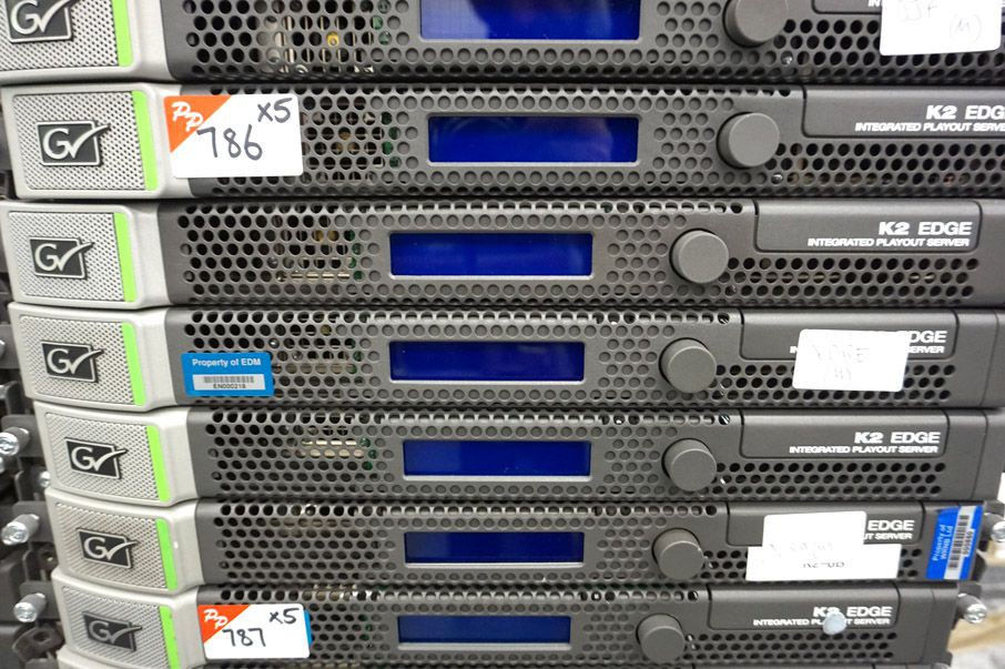5x Grass Valley K2 Edge integrated playout server