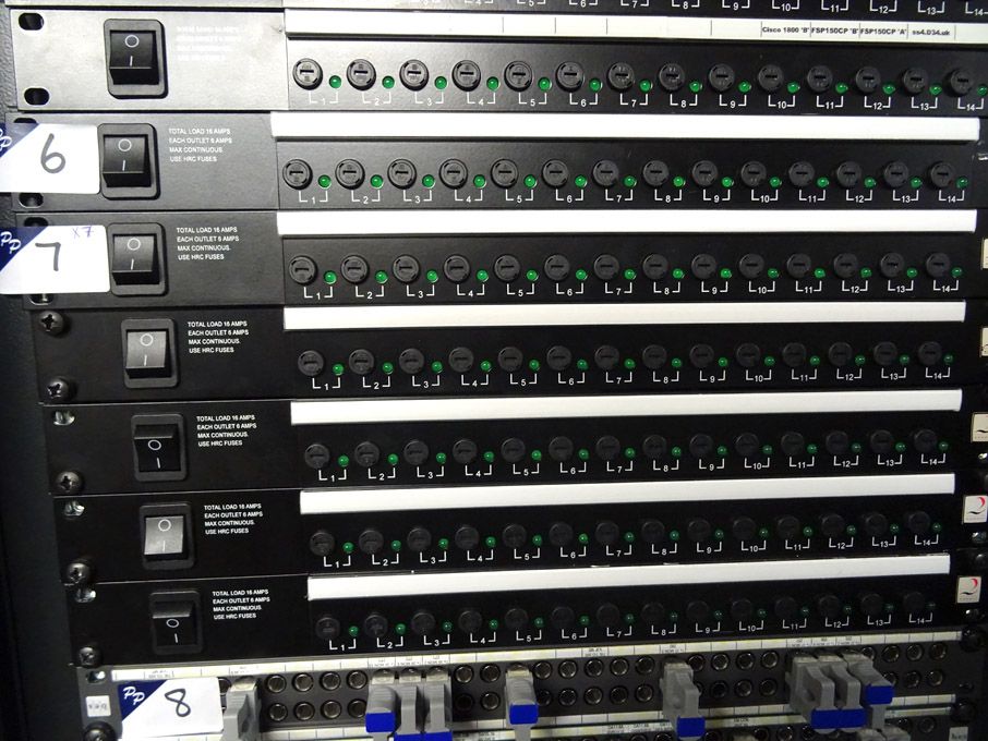 7x Argosy 14 way MDU's, 16A total load