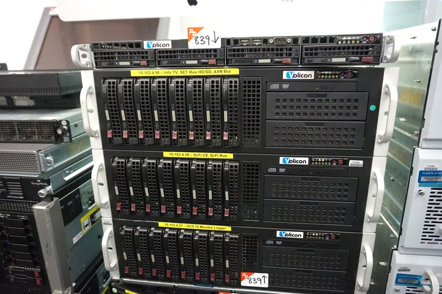 4x Volicon rack type servers